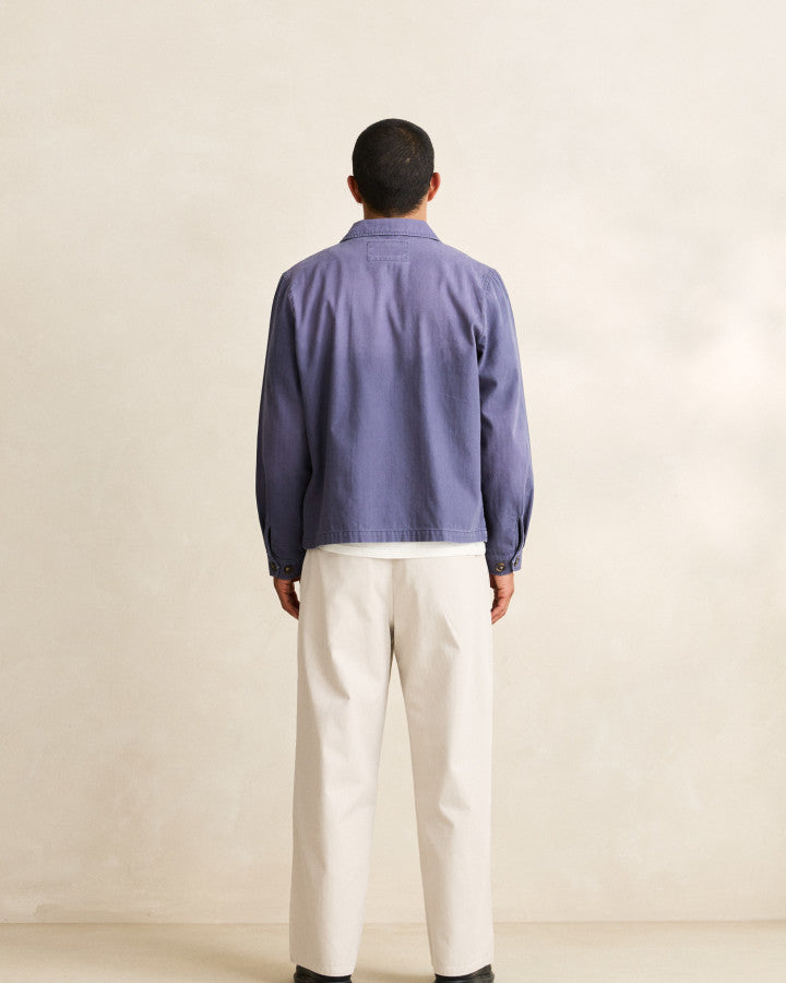 Chaqueta Hombre Herringbone Sun Wash - Vintage Blue
