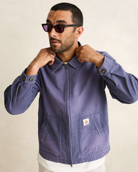 Chaqueta Hombre Herringbone Sun Wash - Vintage Blue