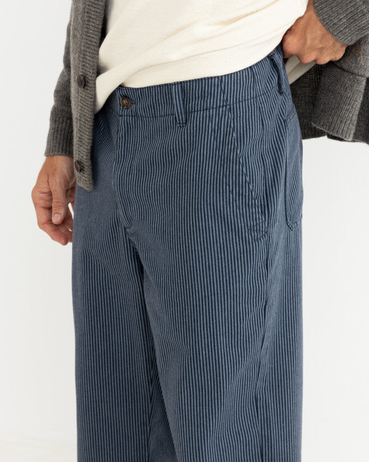 Pantalón Hombre Hickory Stripe Work Pant - Navy – Preppy Beach