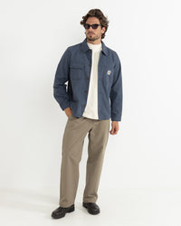 Chaqueta Hombre Hickory Stripe Work Shirt - Navy