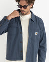 Chaqueta Hombre Hickory Stripe Work Shirt - Navy