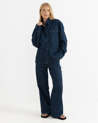 Chaqueta Mujer Kendrick Denim Jacket - Dark Denim