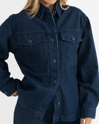 Chaqueta Mujer Kendrick Denim Jacket - Dark Denim