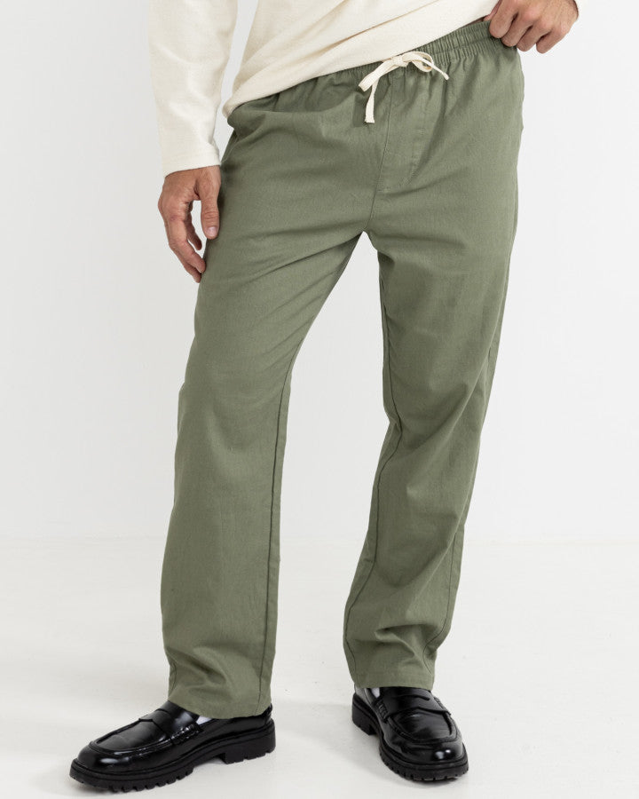 Pantalón Hombre Linen - Olive