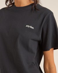 Polera Mujer Logo Boyfriend - Black