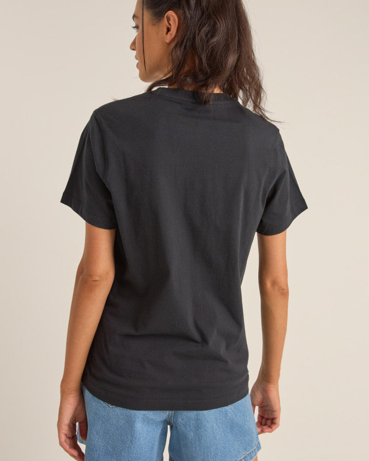 Polera Mujer Logo Boyfriend - Black
