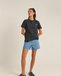 Polera Mujer Logo Boyfriend - Black