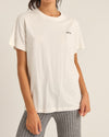 Polera Mujer Logo Boyfriend - White