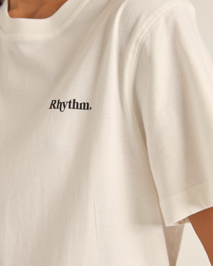 Polera Mujer Logo Boyfriend - White