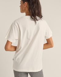 Polera Mujer Logo Boyfriend - White