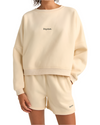 Polerón Mujer Logo Crew Neck Fleece - Oatmeal