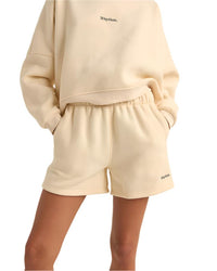 Short Mujer Logo Fleece - Oatmeal