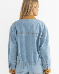 Chaqueta Mujer Mila Insulated Denim Jacket - Denim