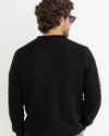Sweater Hombre Mohair Fishermans - Black