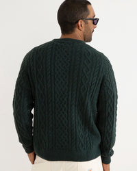 Sweater Hombre Mohair Fishermans - Pine