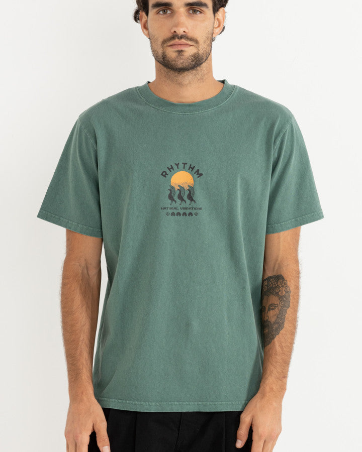Polera Hombre Natural Vibrations Vintage - Green