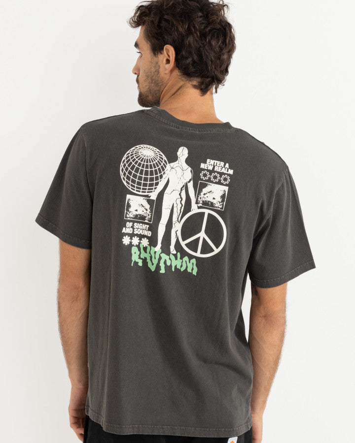 Polera Hombre New Realm Vintage - Black