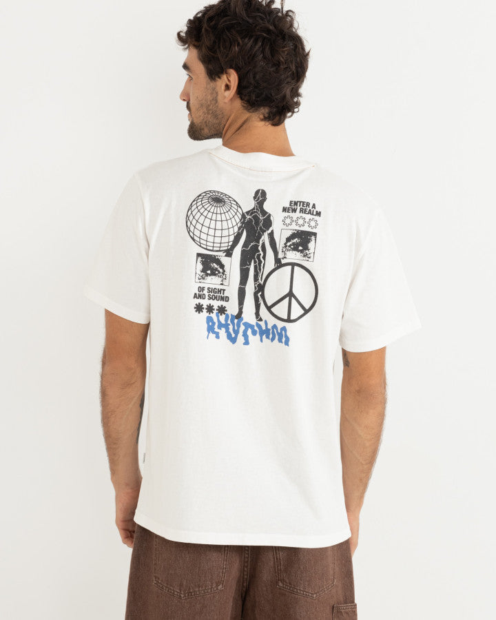 Polera Hombre New Realm Vintage - White