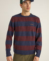 Sweater Hombre Pablo Mohair Stripe Knit- Mahogany