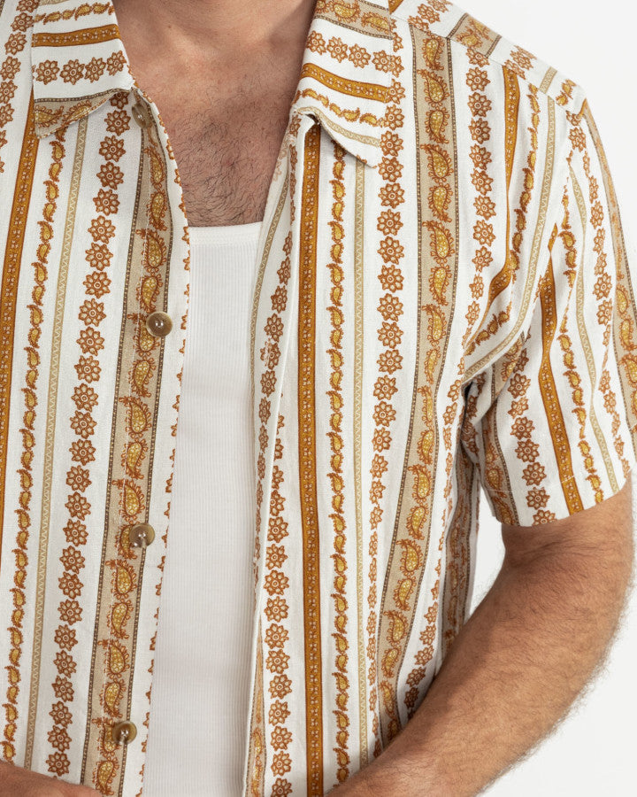 Camisa Hombre Paisley Shirt - Cedar