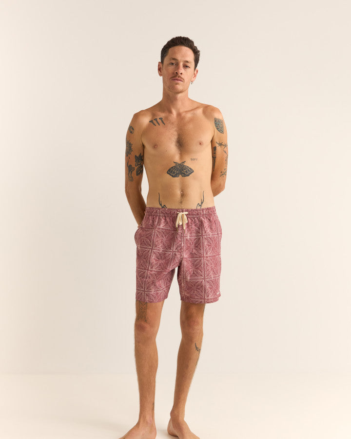 Traje de Baño Hombre Palama Beach Short - Moroccan Red