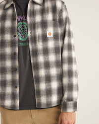 Camisa Hombre Plaid Flannel Shirt - Ash