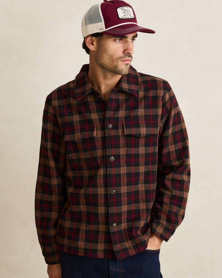 Camisa Hombre Polar Bond Flannel - Vintage Black