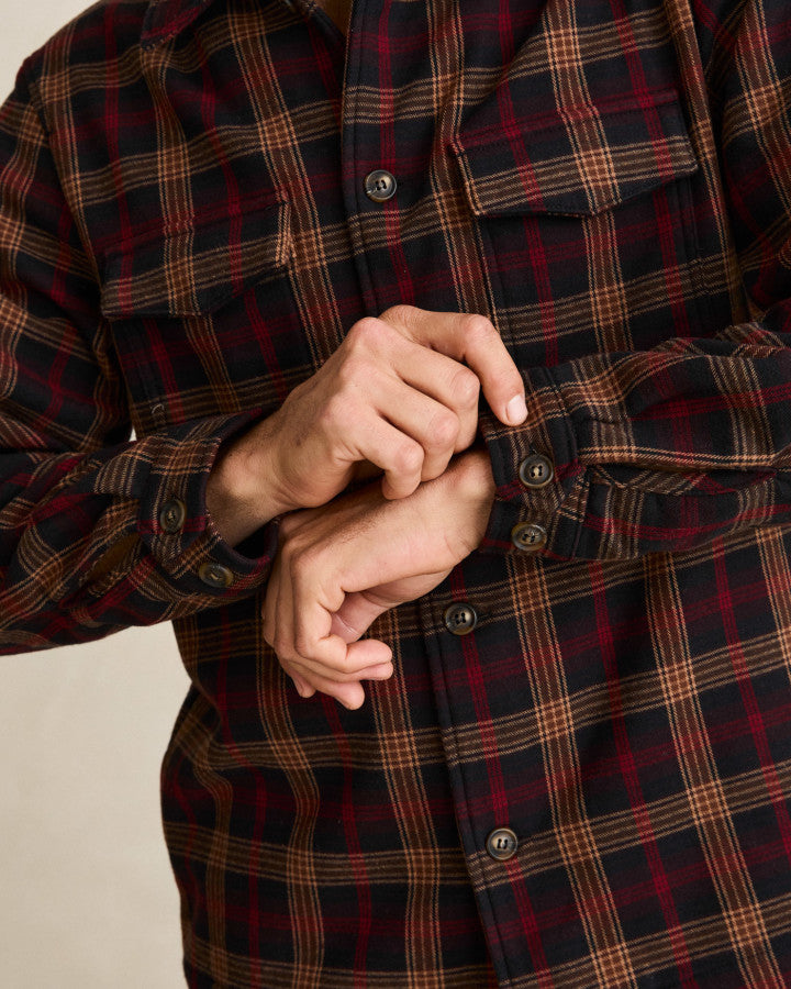 Camisa Hombre Polar Bond Flannel - Vintage Black