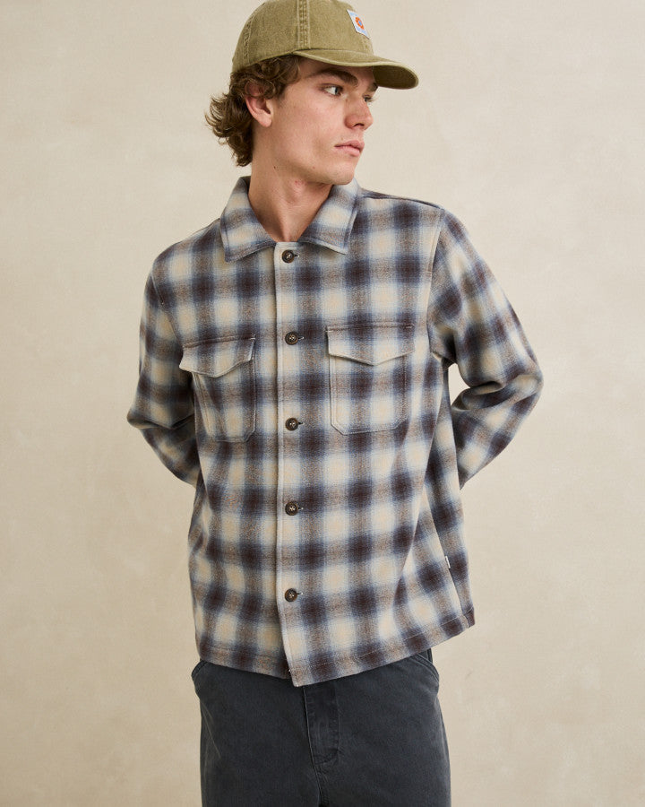 Camisa Hombre Polar Bond Flannel - Smoke