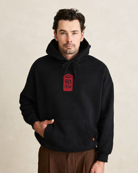 Poleron Hombre Pressed Petal Hood - Black