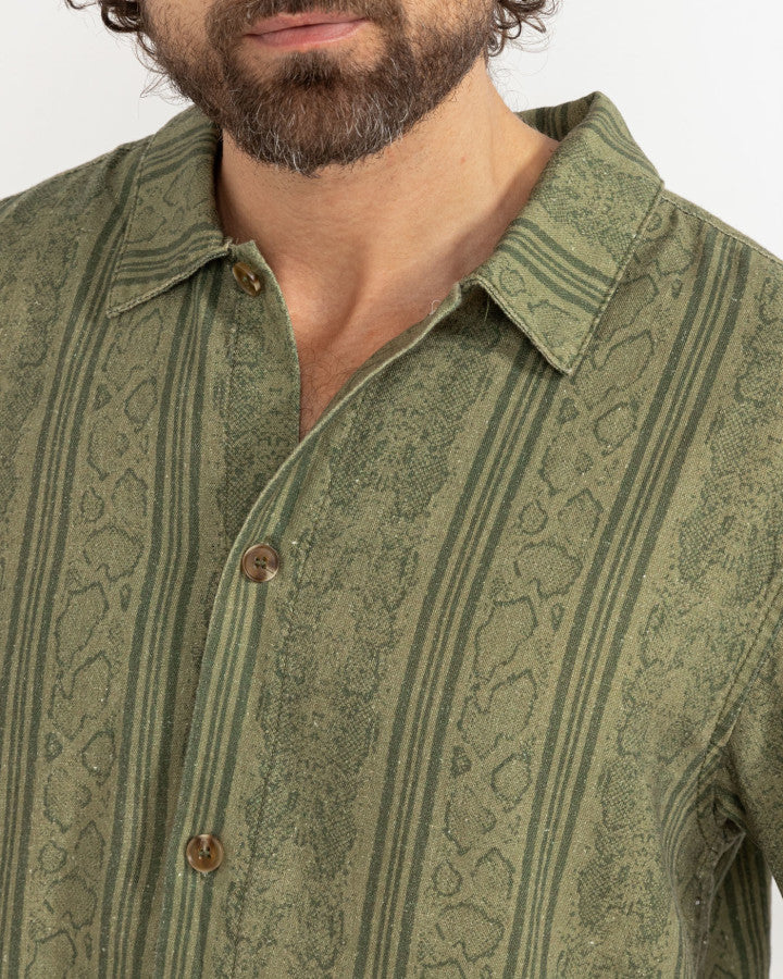 Camisa Hombre Scale Shirt - Olive