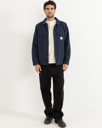 Chaqueta Hombre Sherpa Lined Work Shirt - Navy