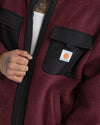 Polar Hombre Sherpa Zip Thru Fleece - Oxblood