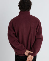 Polar Hombre Sherpa Zip Thru Fleece - Oxblood