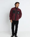 Polar Hombre Sherpa Zip Thru Fleece - Oxblood