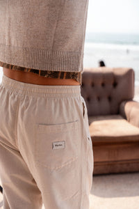 Pantalón Hombre Linen - Bone