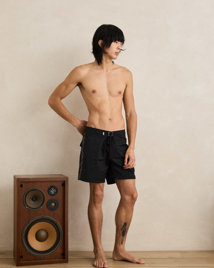 Traje de Baño Hombre Snake Trials Trunk - Black