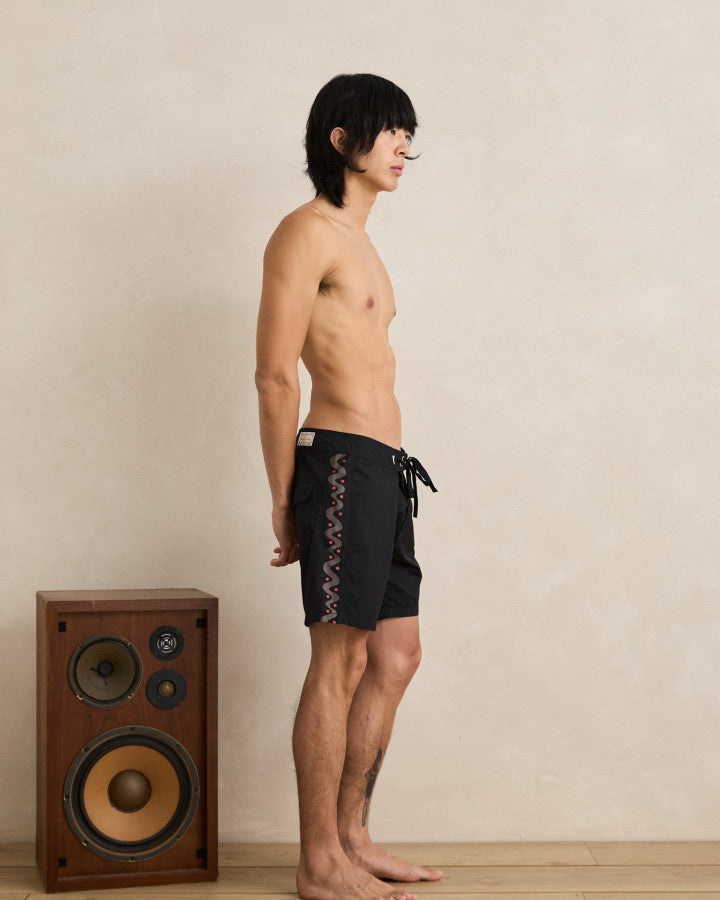 Traje de Baño Hombre Snake Trials Trunk - Black