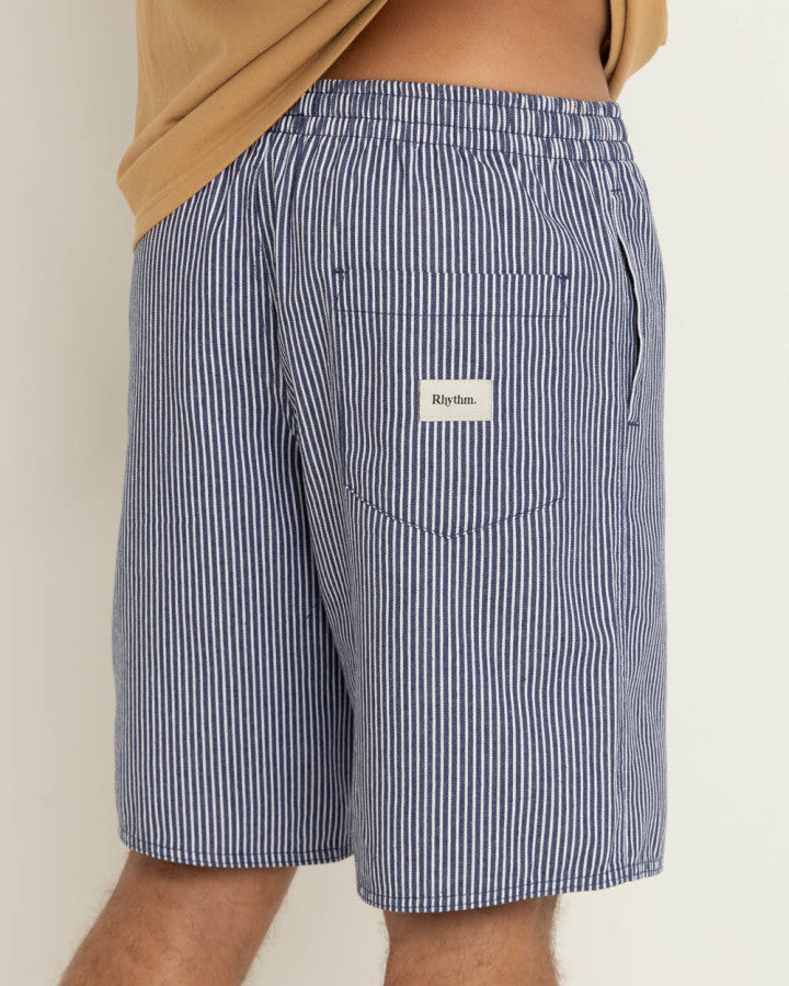 Short Hombre Stripe Box Jam - Navy