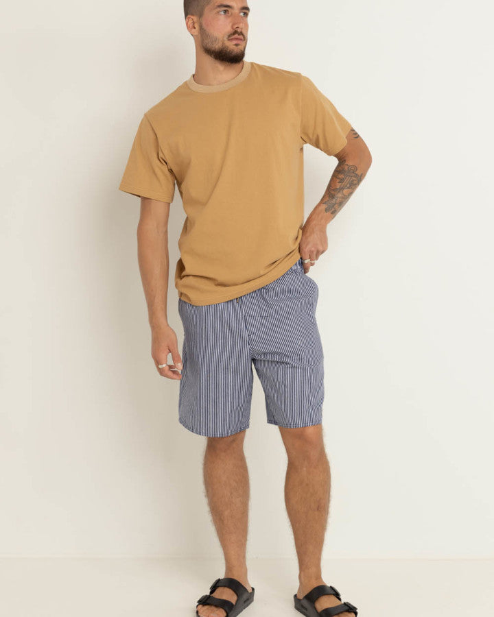 Short Hombre Stripe Box Jam - Navy