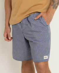 Short Hombre Stripe Box Jam - Navy