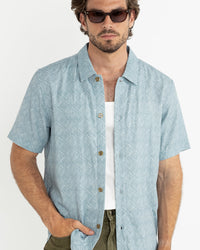 Camisa Hombre Tile Shirt - Blue