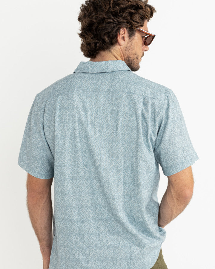 Camisa Hombre Tile Shirt - Blue