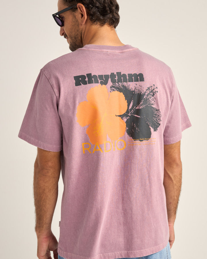 Polera Hombre Tropic Radio Vintage - Grape
