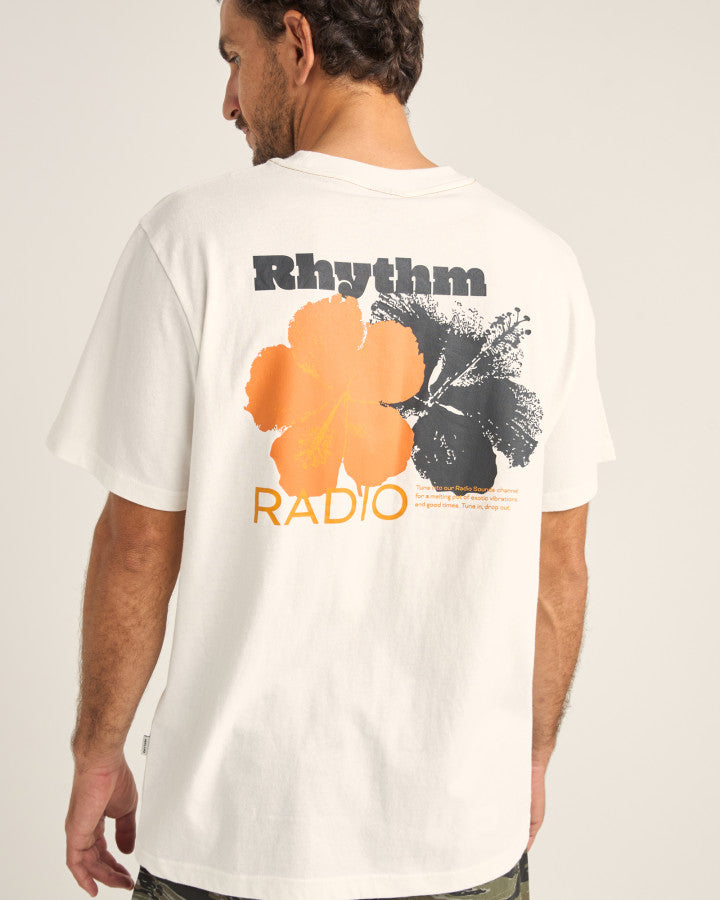Polera Hombre Tropic Radio Vintage - White