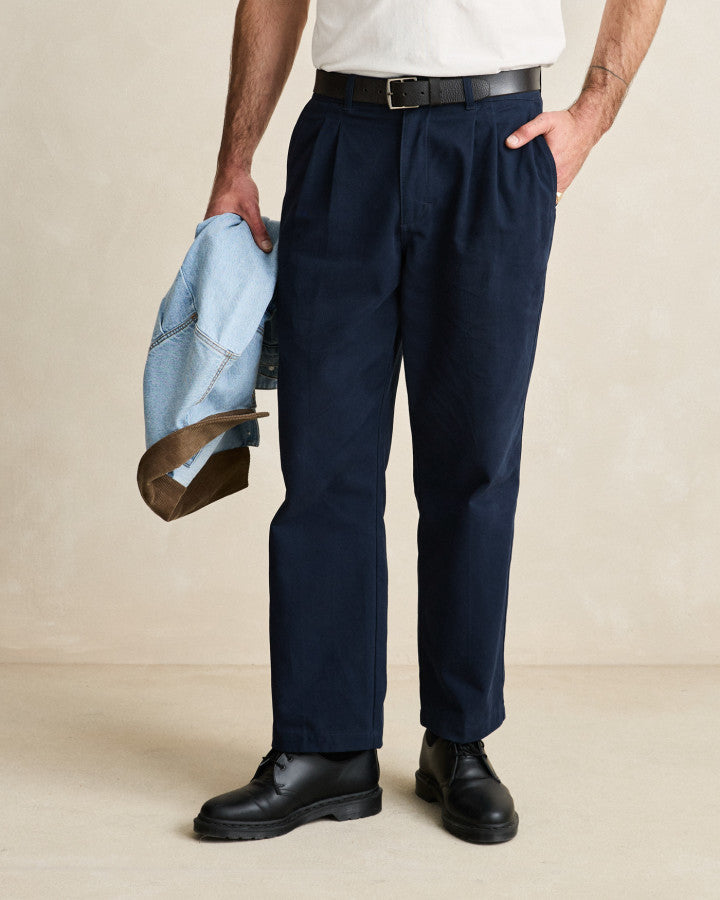 Pantalón Hombre Twill Pressed Trouser - Navy