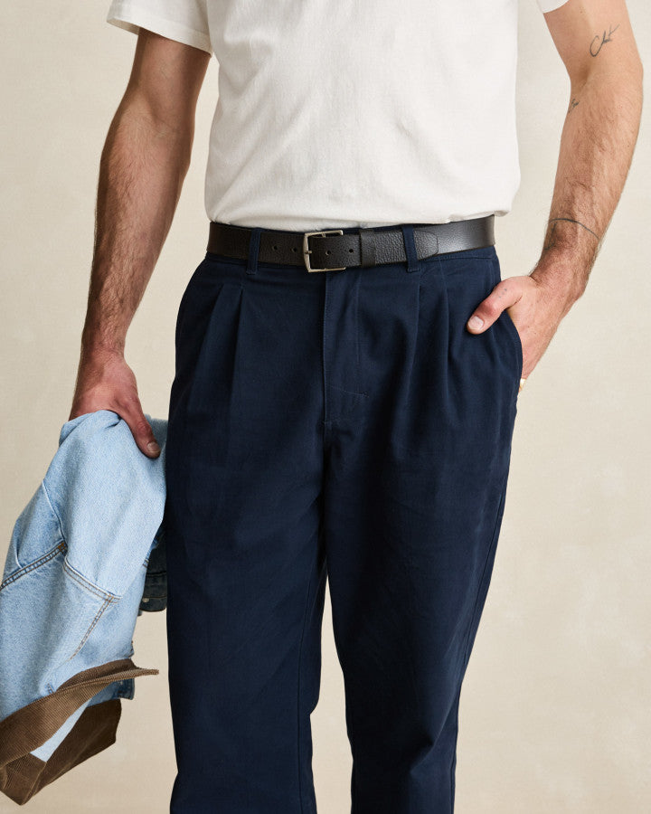 Pantalón Hombre Twill Pressed Trouser - Navy