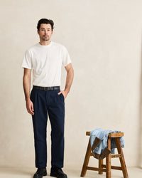 Pantalón Hombre Twill Pressed Trouser - Navy