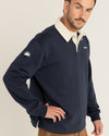 Polera Hombre Manga Vintage Rugby LS Polo - Indigo