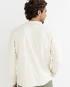 Polera Hombre Vintage Terry LS Henley - Natural